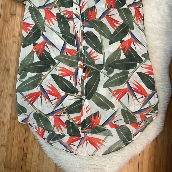 Onia Size Small Womens Vacation Shirt Dress with Pockets - Picture 5 of 8